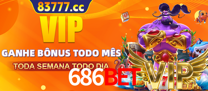 Banner promocional do 686BET oferecendo 100% de recompensas adicionais contínuas para quem fizer o login diário (Daily sign-in), com um mascote de coelho.