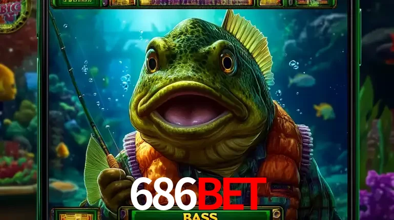 Personagem de peixe pescador do popular jogo de slot com tema de pescaria, uma das emocionantes opções de caça-níqueis para jogar e ganhar no cassino 686BET.